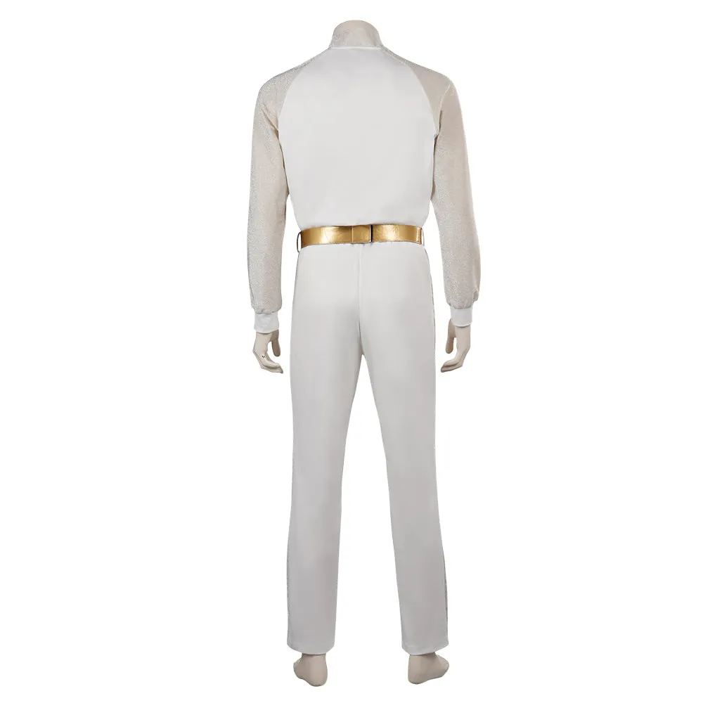 2023 Ken Disco Jumpsuit White Dancing Suit Cosplay Costume