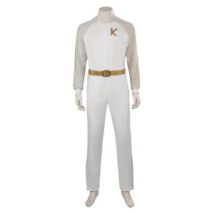 2023 Ken Disco Jumpsuit White Dancing Suit Cosplay Costume