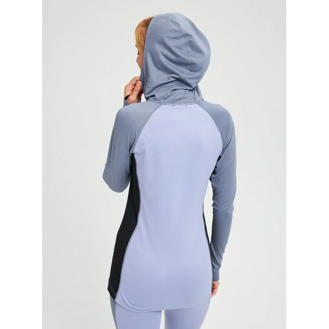 Burton Womens Midweight X Long Neck Hoodie Flkstg/Foxglove