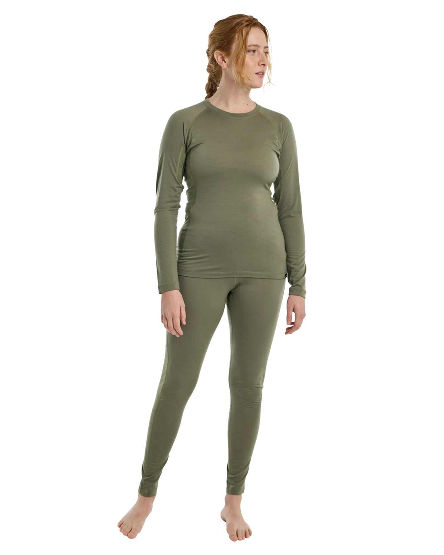 Burton Women's Phayse Merino Base Layer Crewneck - Forest Moss