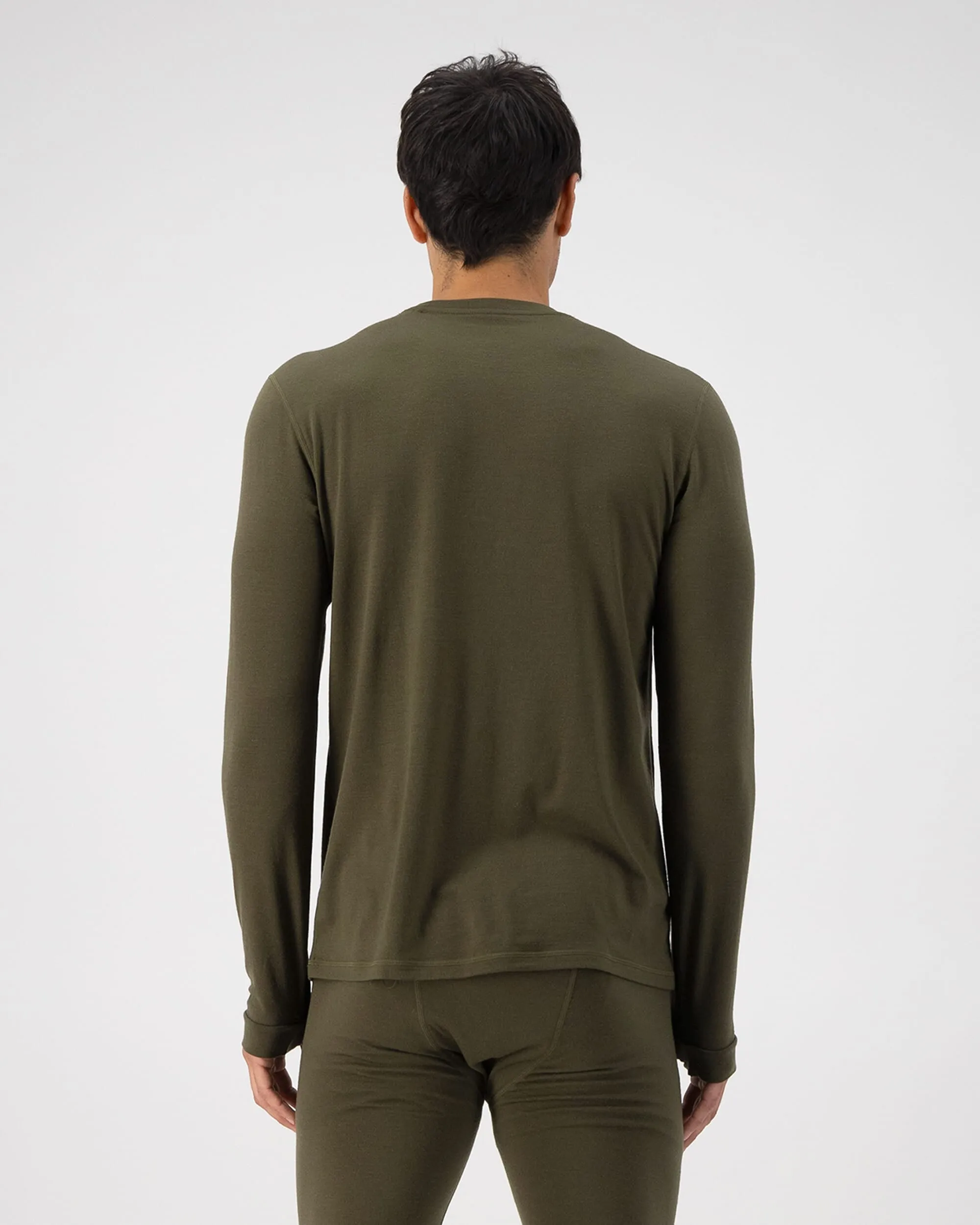 Cascade Merino Base Layer Long Sleeve - Dark Olive