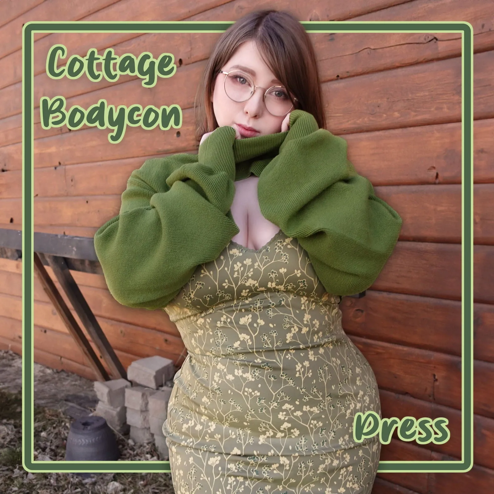 Cottage Bodycon (Green)