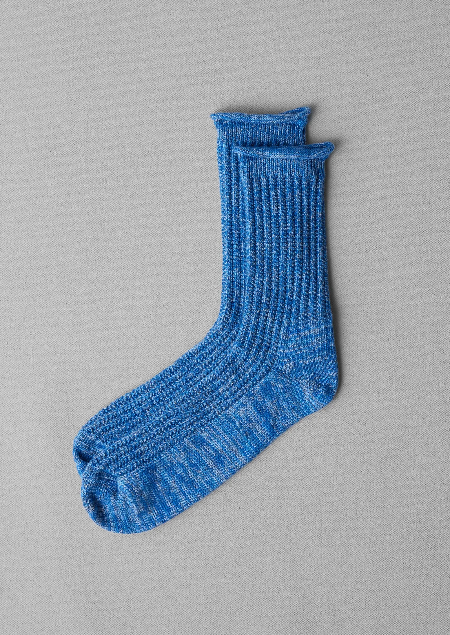 Cotton Marl Socks | Cornflower Blue Marl