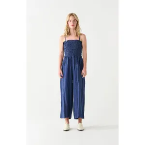 Dex Smocked Strapless Jumpsuit