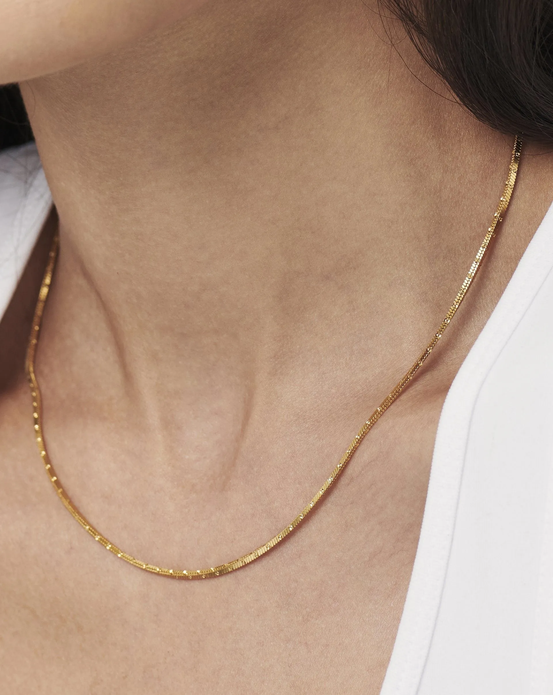 Dotted Snake Chain Necklace