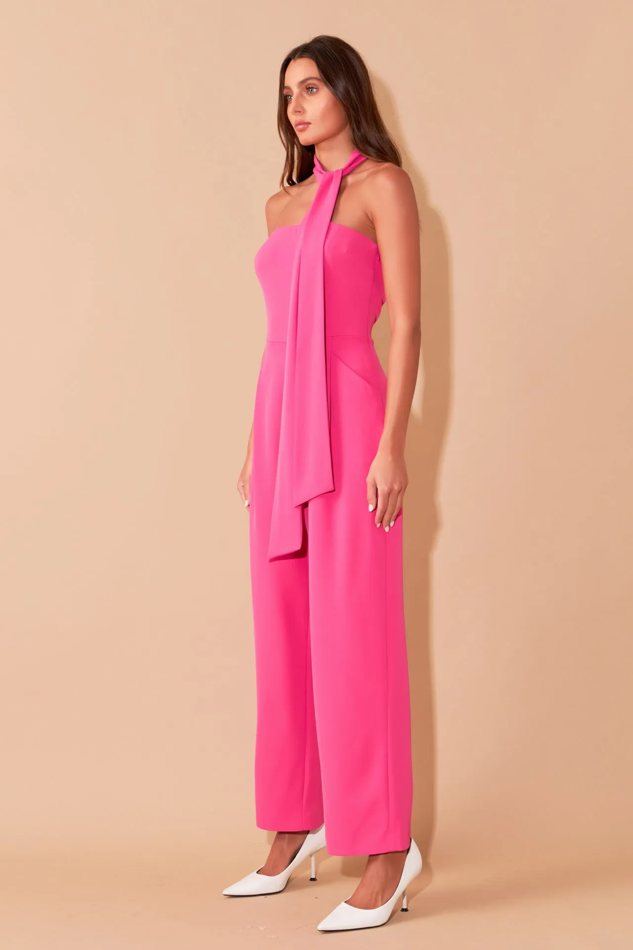 Endless Rose - Front Tie Strapless Jumpsuit