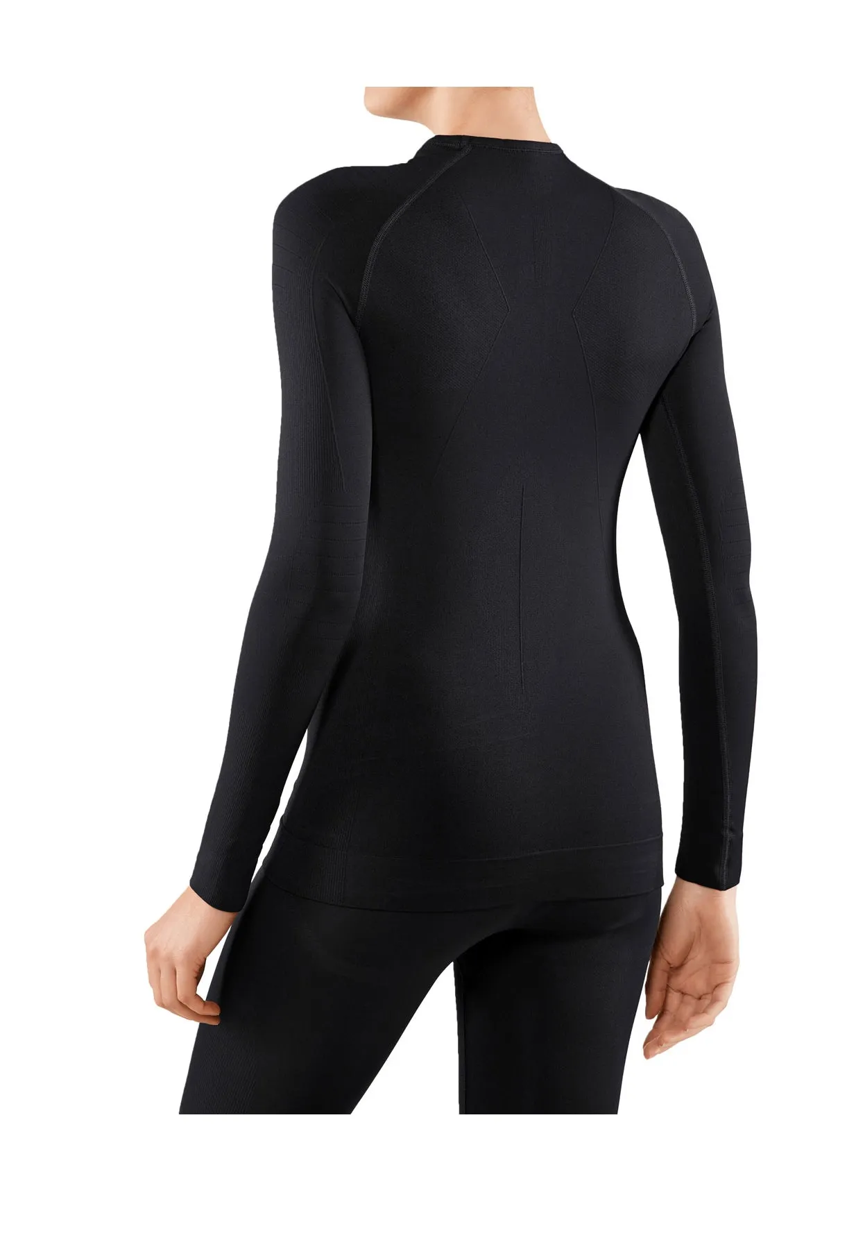 Falke Long Sleeved Tight Fit Black Ski Base Layer