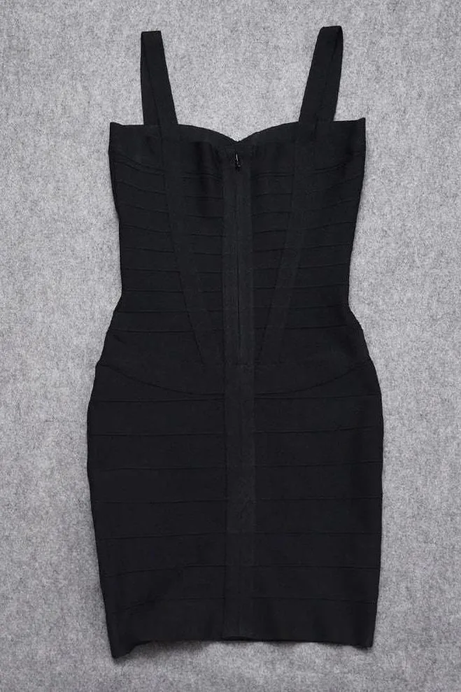 Heidi Bandage Mini Dress - Classic Black