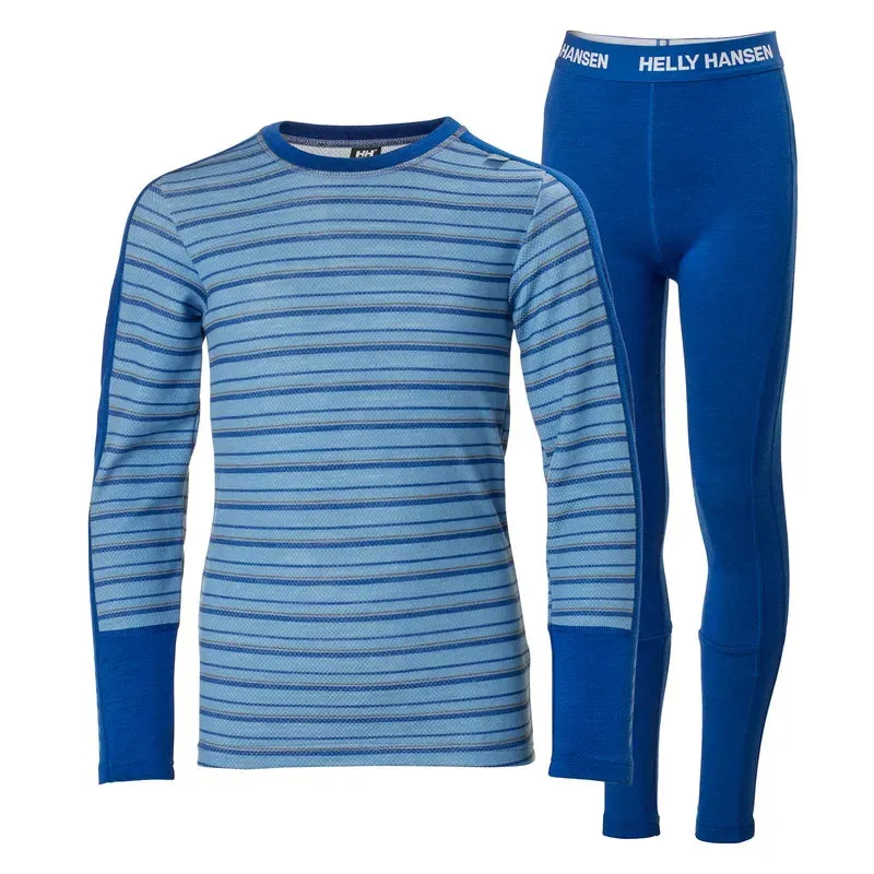 Helly Hansen Juniors Graphic LIFA Merino Base Layer Set