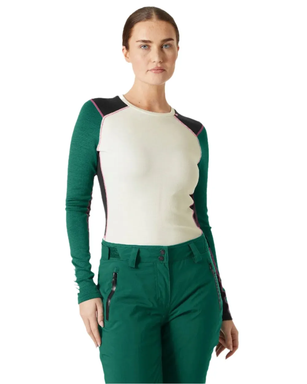 Helly Hansen Womens Lifa Merino Midweight Crew Base Layer