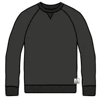 Heritage Recycled Cotton Sweatshirt - Black