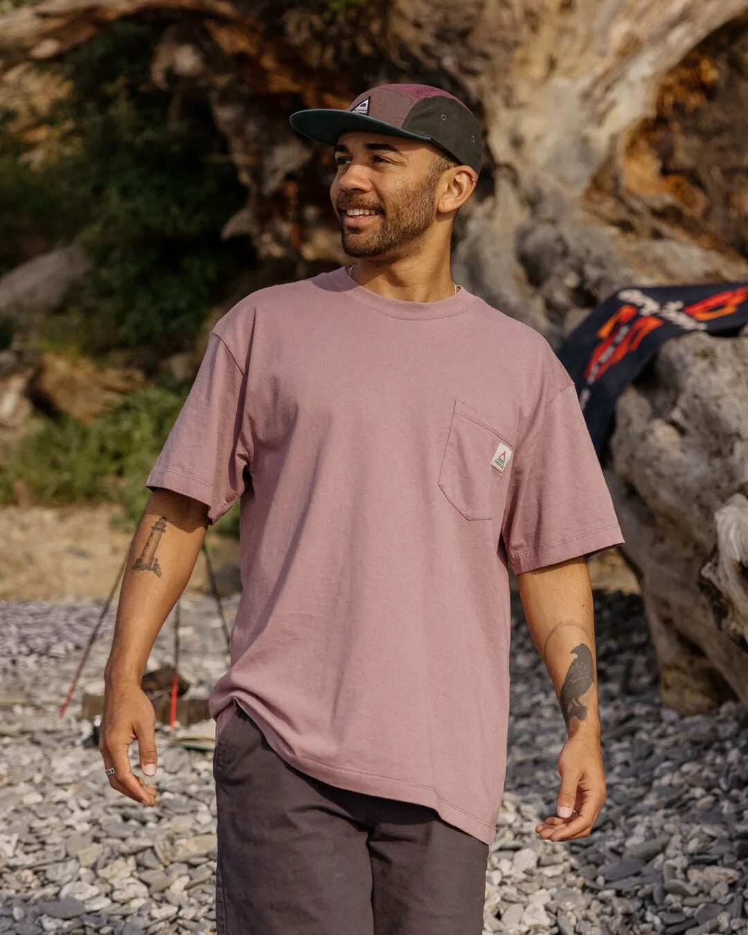 Heritage Recycled Relaxed Fit T-Shirt - Grape