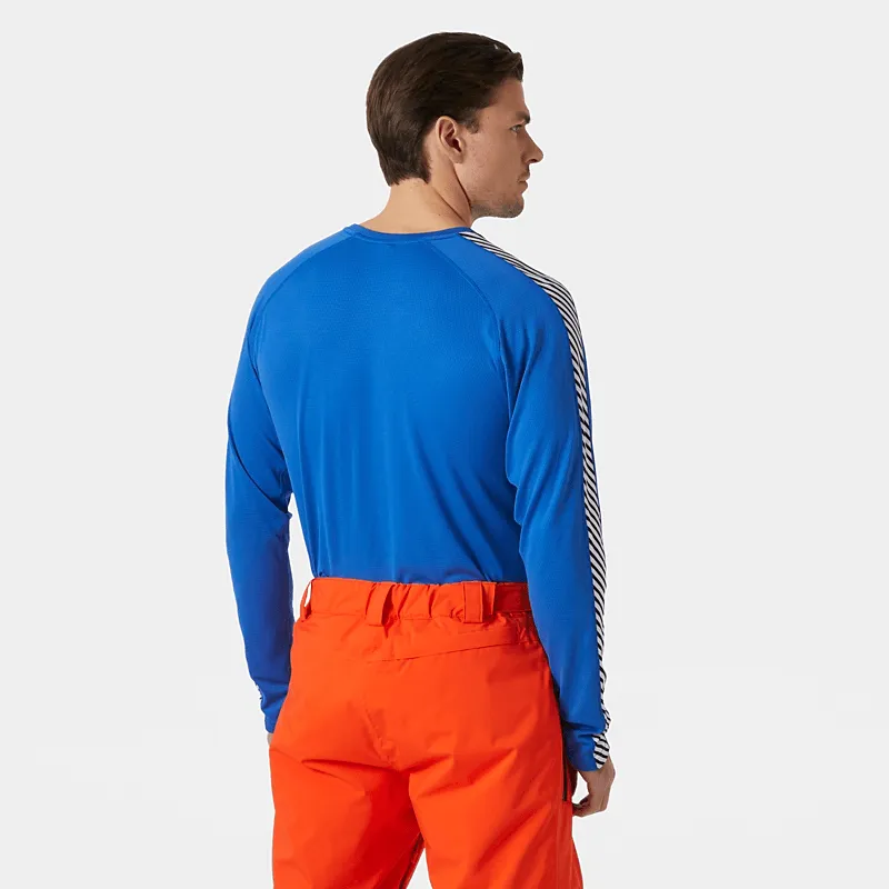 LIFA® ACTIVE Stripe Crew Base Layer - Cobalt