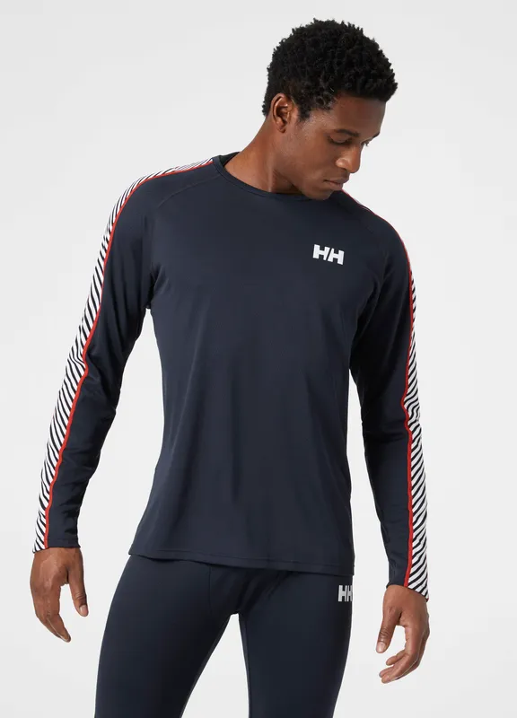 LIFA® ACTIVE Stripe Crew Base Layer - Navy