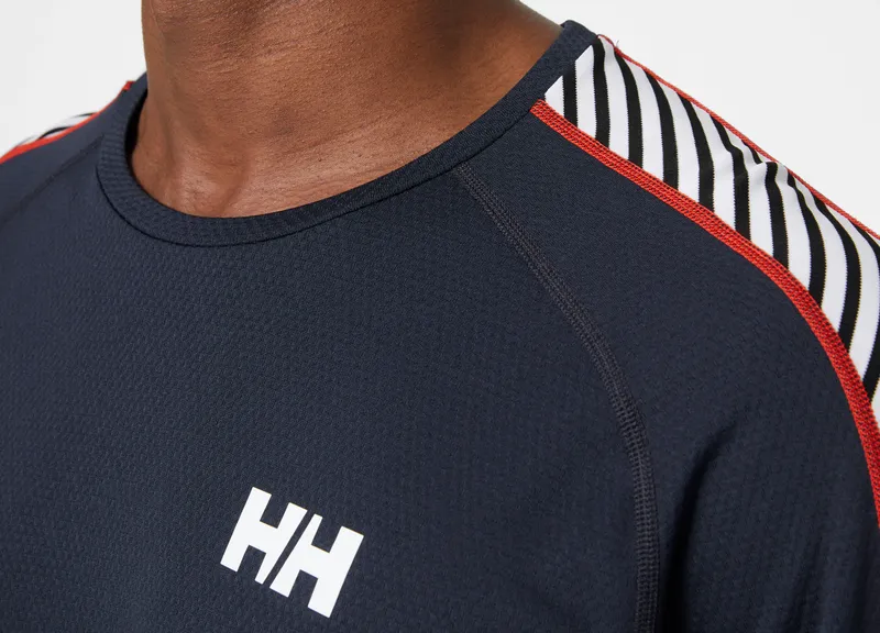 LIFA® ACTIVE Stripe Crew Base Layer - Navy