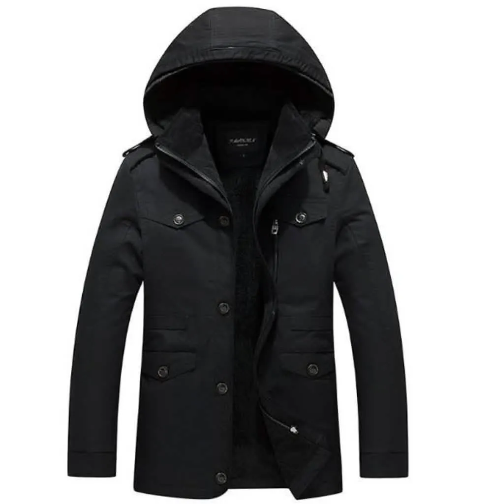 Men's Fashionable Hooded Military Winter Coat