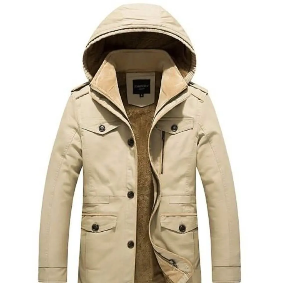 Men's Fashionable Hooded Military Winter Coat