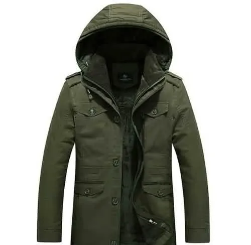 Men's Fashionable Hooded Military Winter Coat