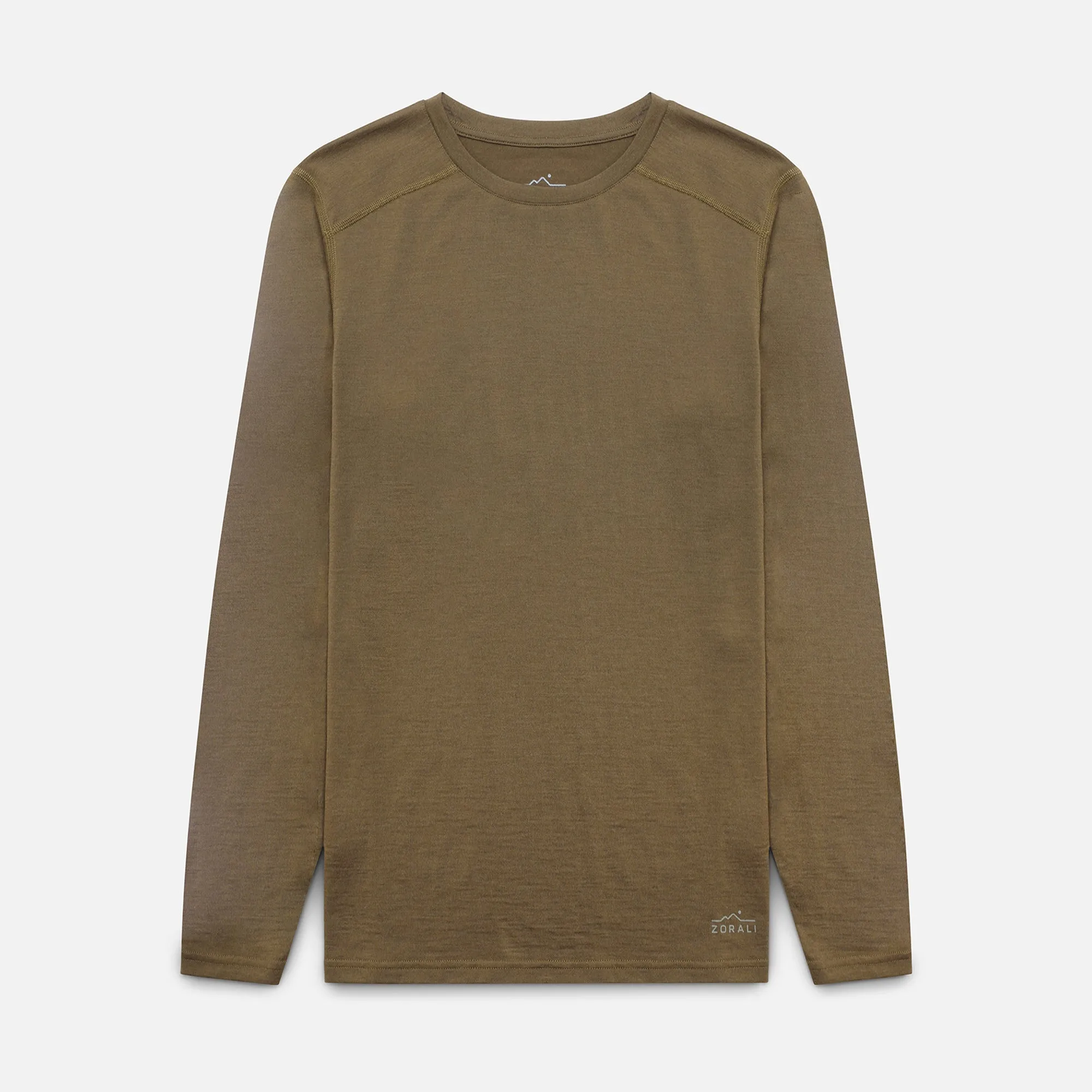 Mens Merino LS Base Layer Olive