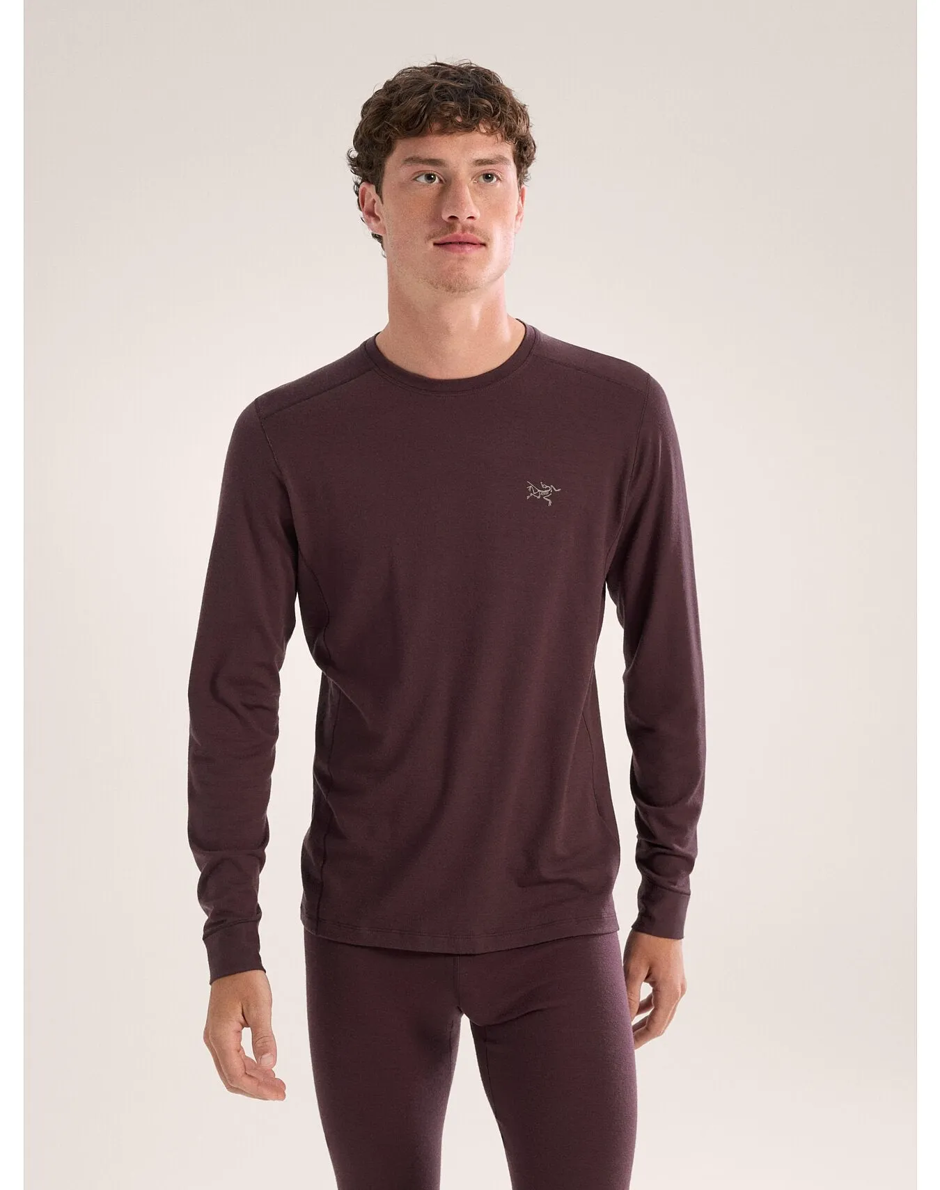 Men's Rho Merino Wool Crew Neck LS