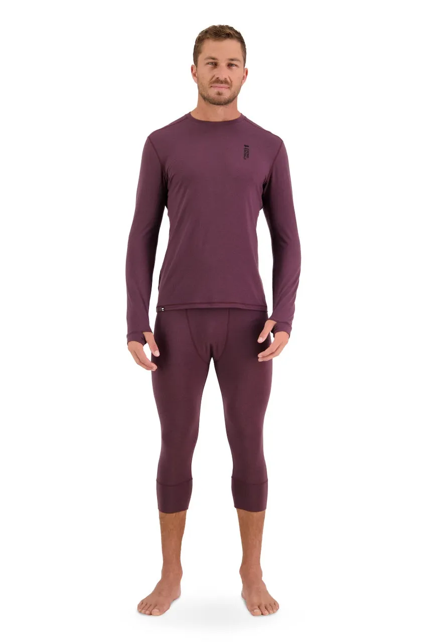 Mons Royale Cascade Long Sleeve Thermals Mens Oak