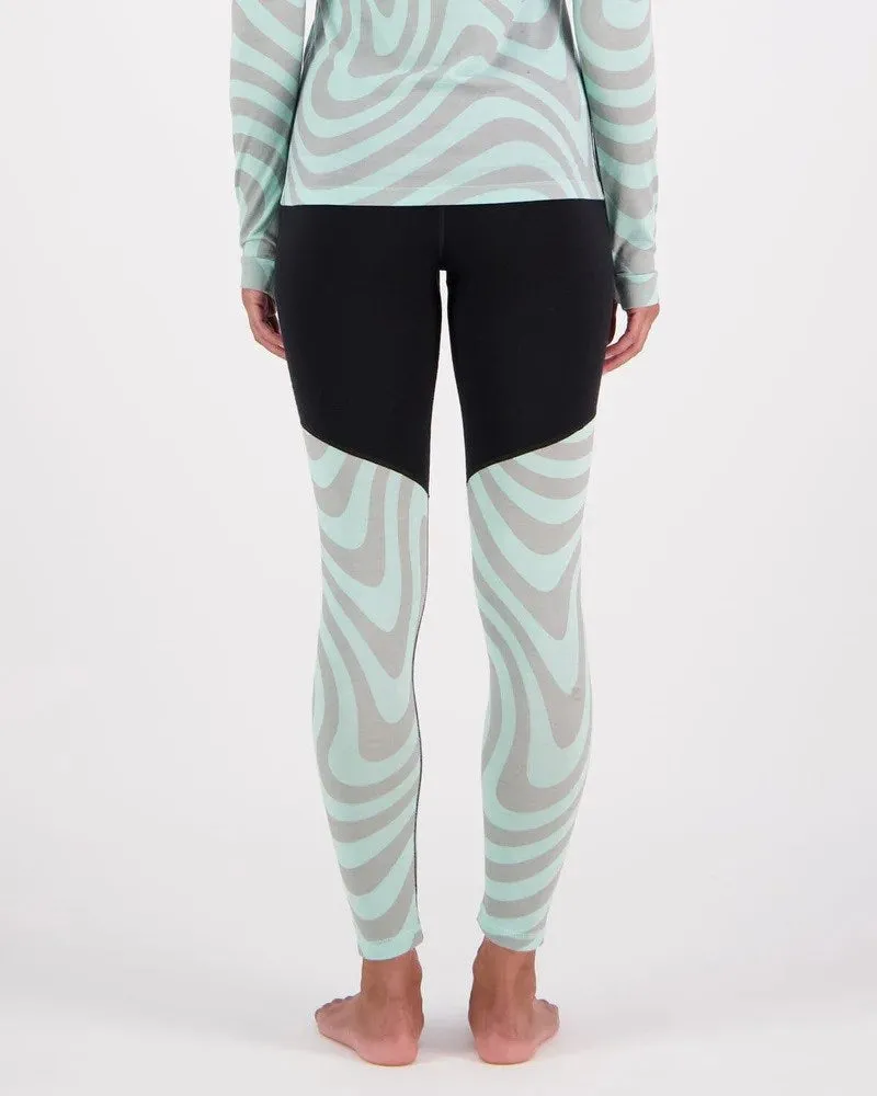 Mons Royale Cascade Merino Flex 200 Women's Legging - Blazing Mint