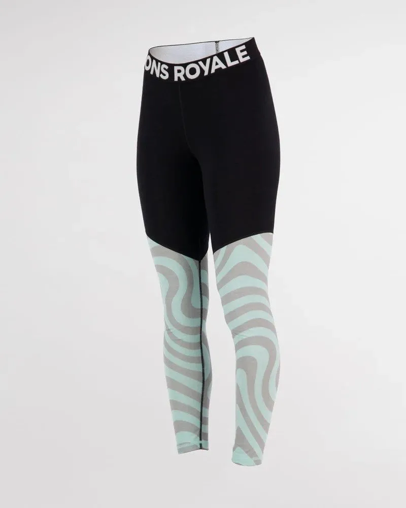 Mons Royale Cascade Merino Flex 200 Women's Legging - Blazing Mint