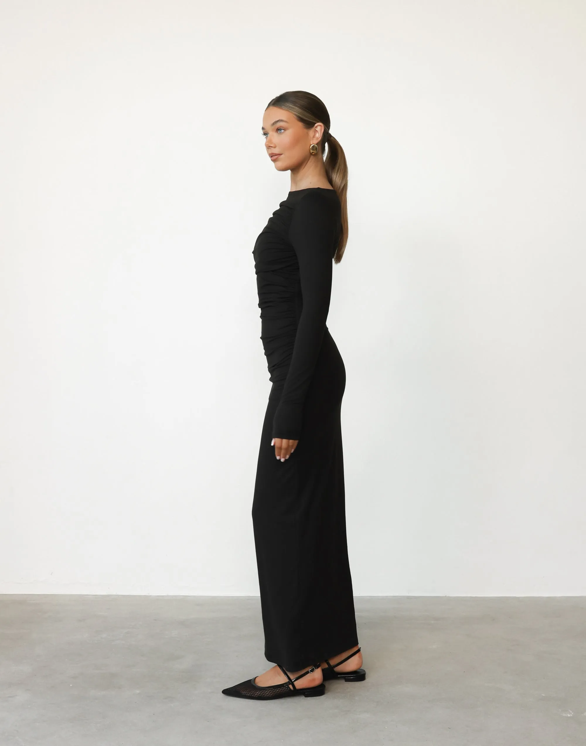 Natasha Maxi Dress (Black)