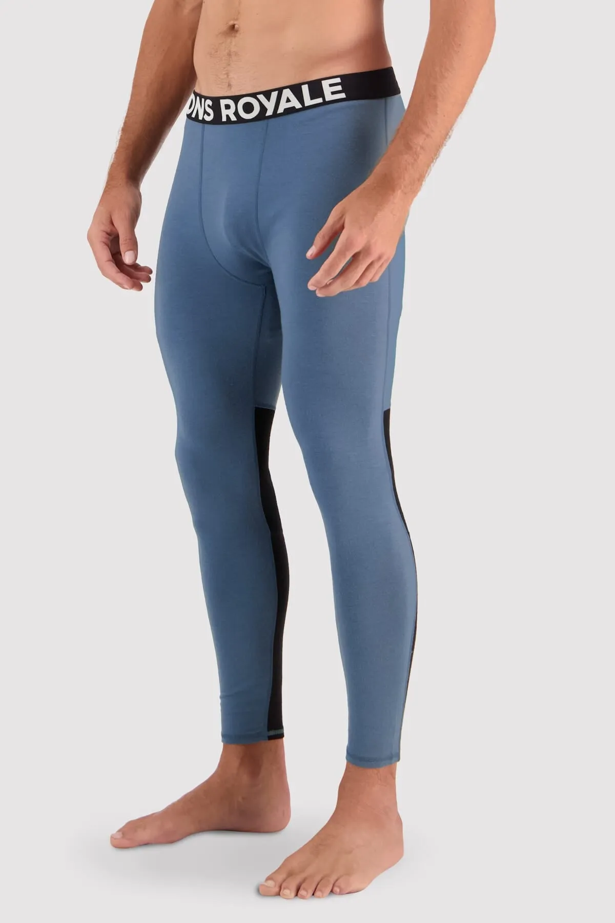 Olympus Merino Legging - Blue Slate Black