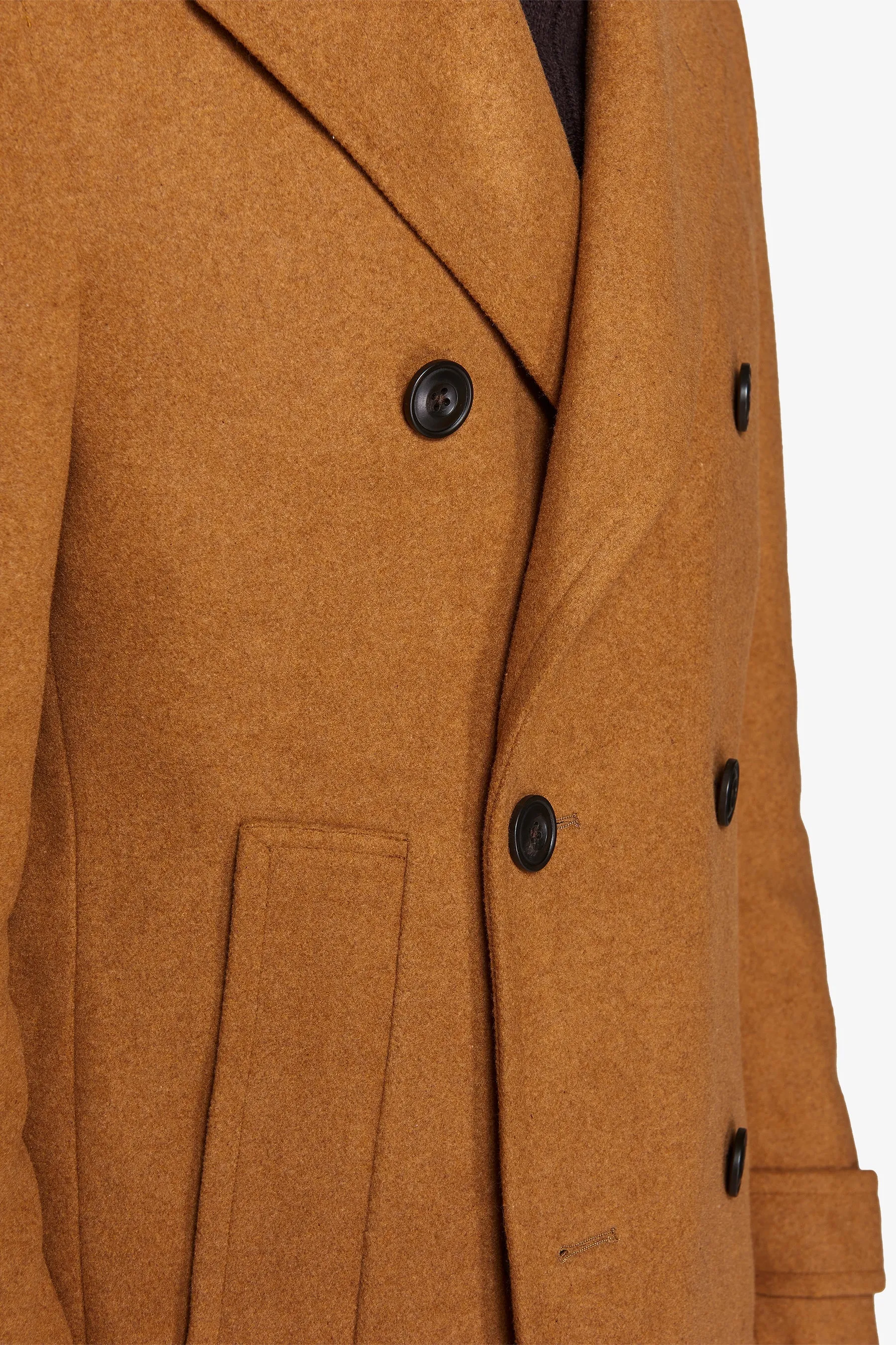 Peacoat doppiopetto ocra