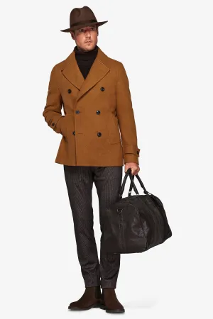 Peacoat doppiopetto ocra