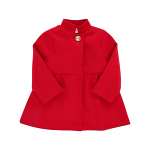 Penelope Peacoat Richmond Red with Nantucket Navy Lining