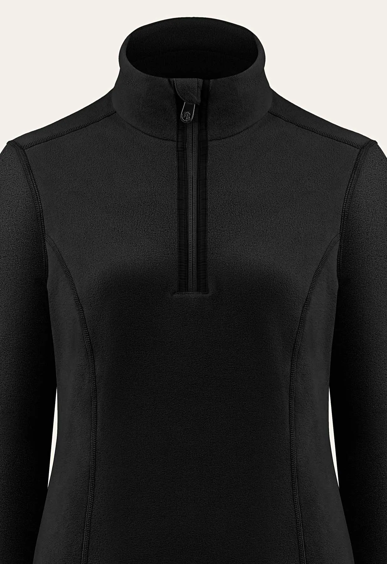 Poivre Blanc Micro Fleece Sweater in Black