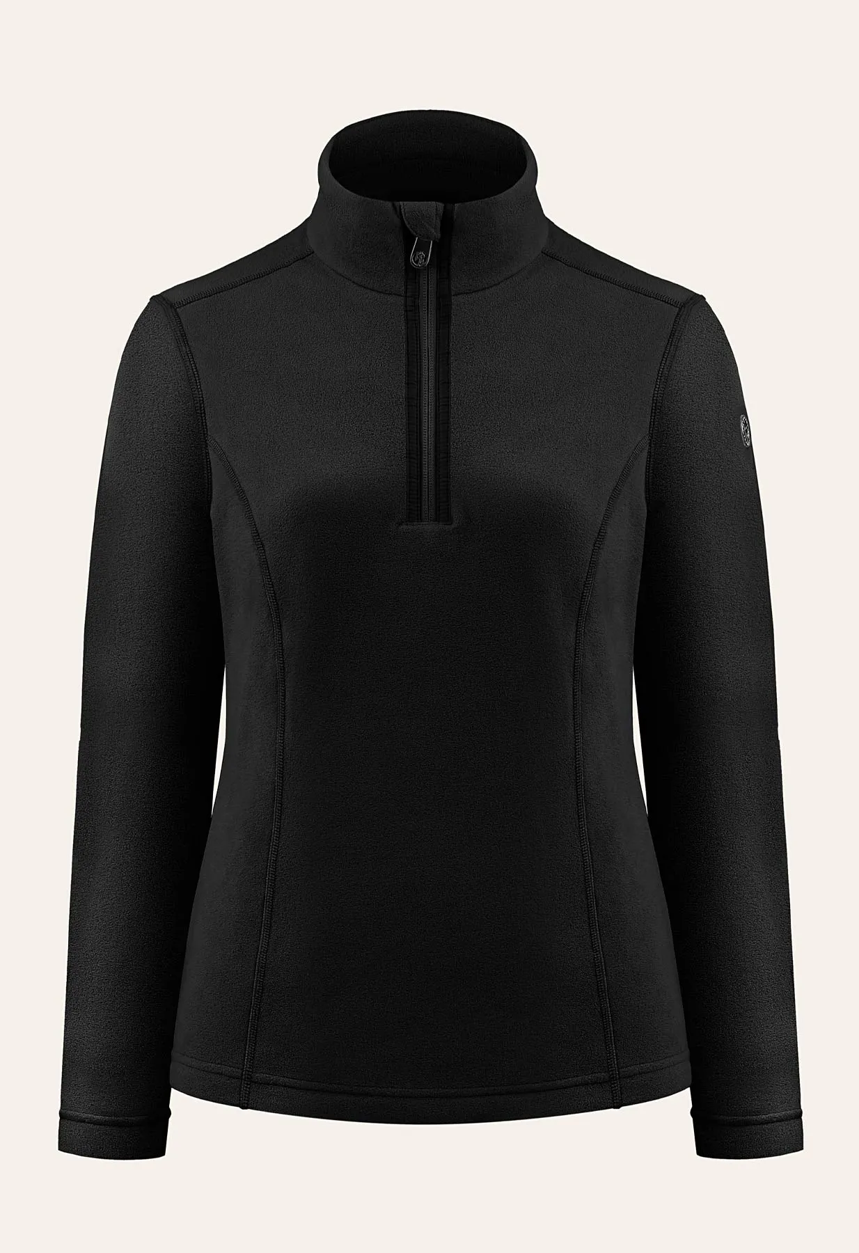 Poivre Blanc Micro Fleece Sweater in Black