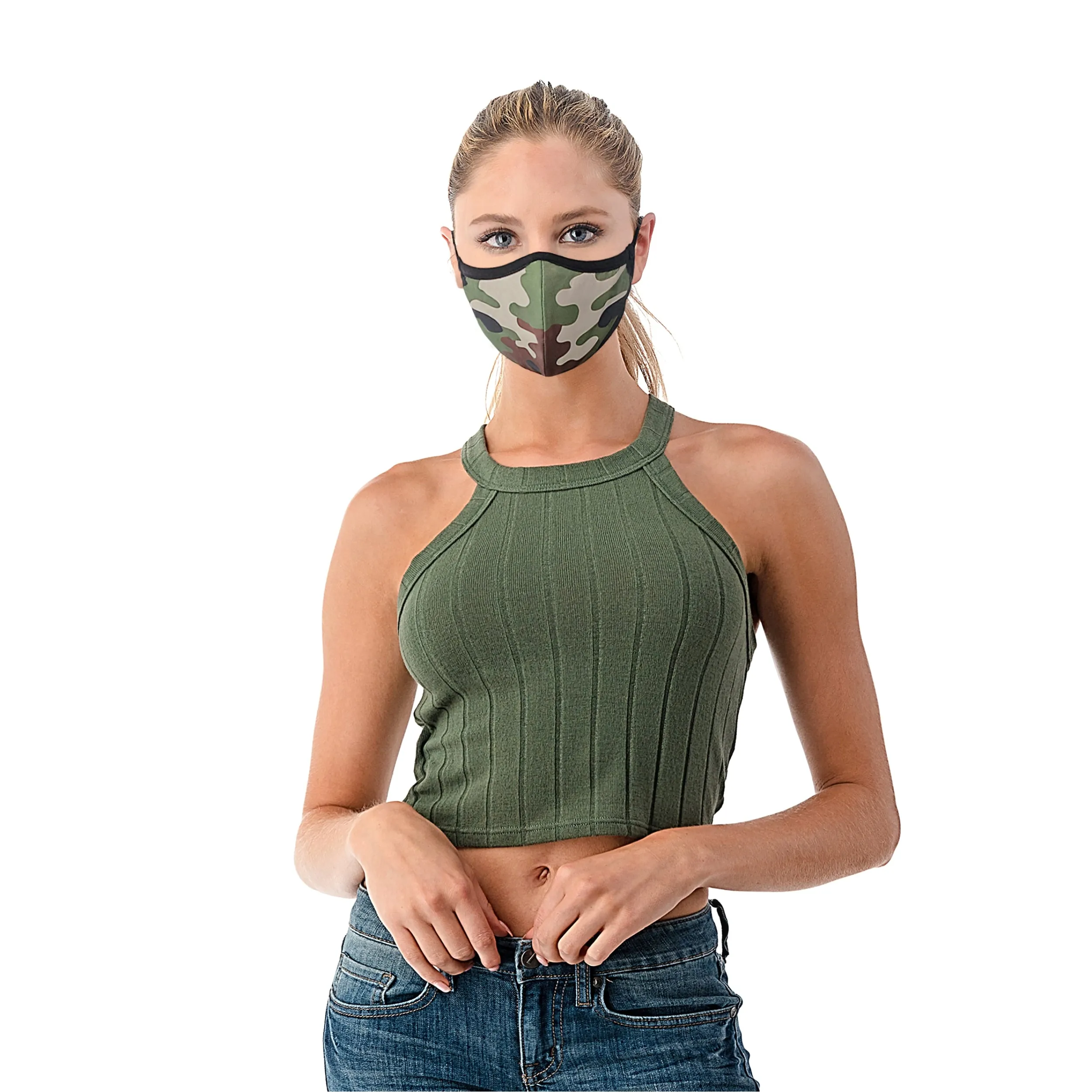 PREMIUM SILVER-ION REUSABLE FACE MASK IN CAMOUFLAGE