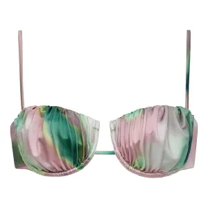 Silk Dye Petal Bikini Top