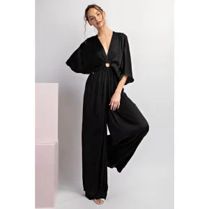 Solid Satin Jumpsuit