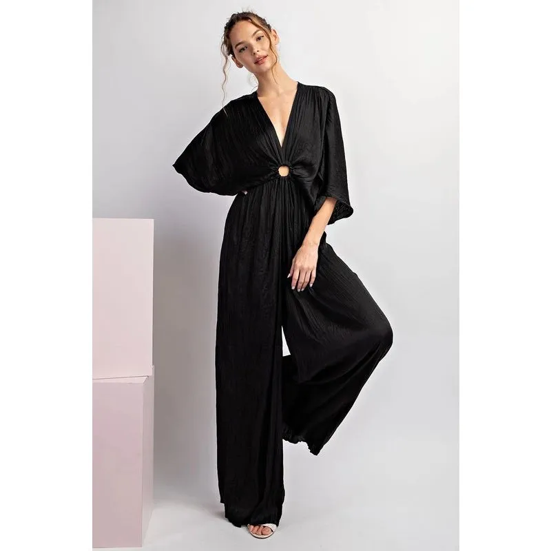 Solid Satin Jumpsuit