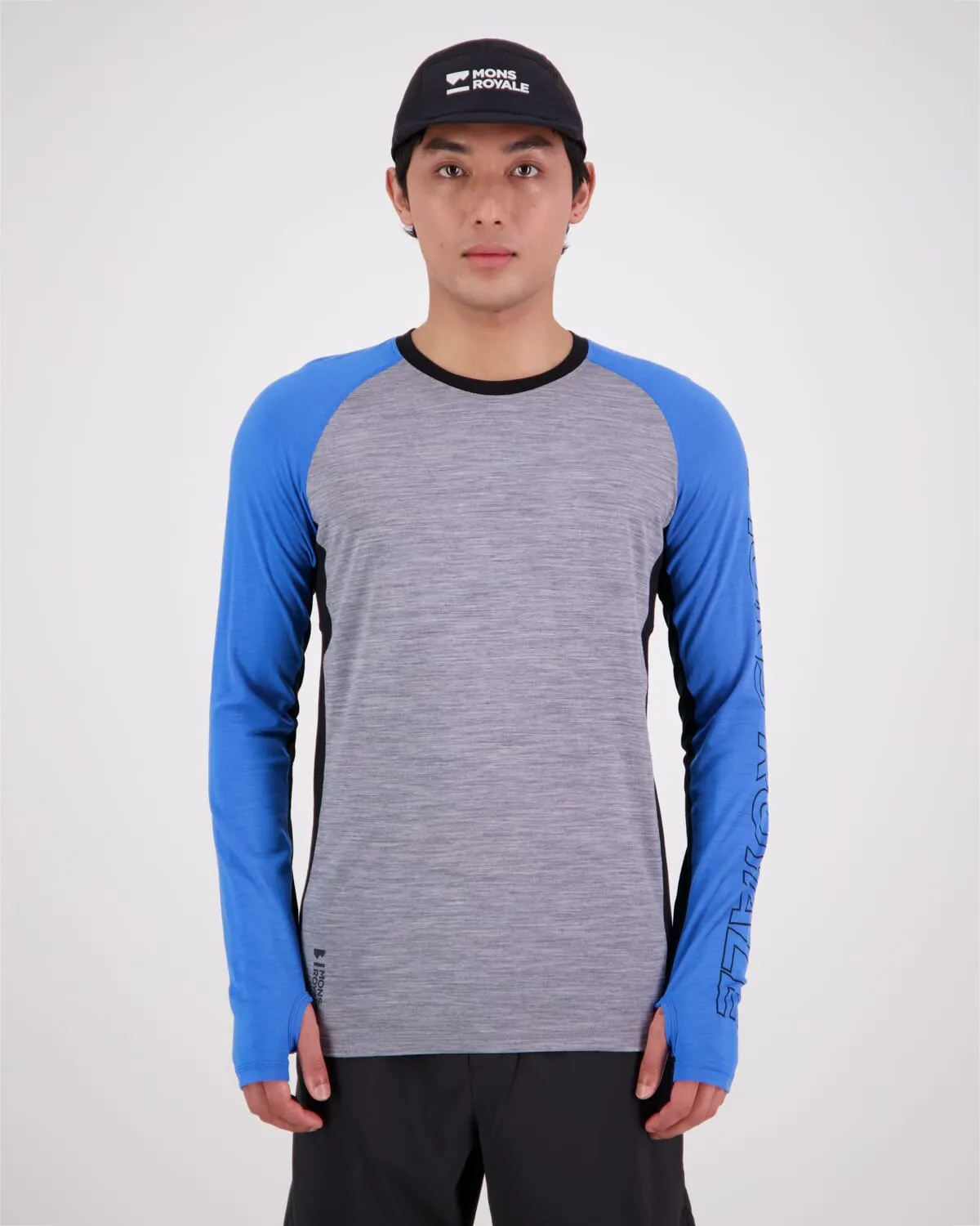 Temple Merino Long Sleeve - Blue Gravel