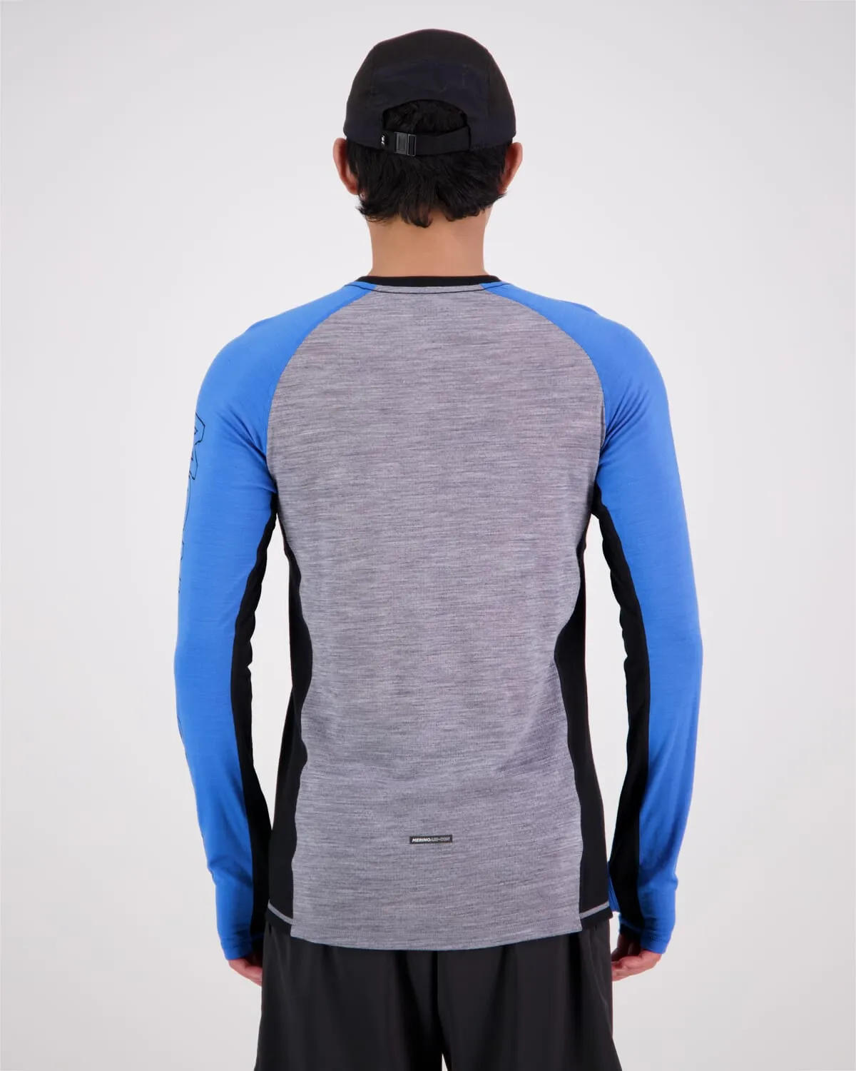 Temple Merino Long Sleeve - Blue Gravel