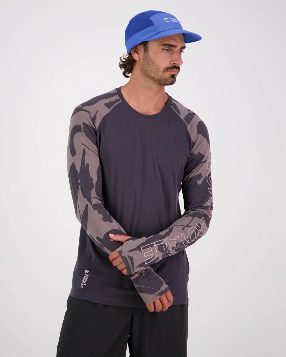 Temple Merino Long Sleeve - Shale / Fragments