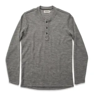 The Henley in Ash Merino Waffle