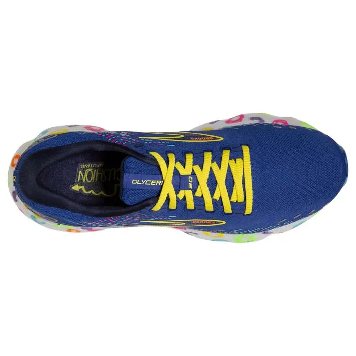 Womens Brooks Running Glycerin 20 Bowl O Brooks in Blue/Peacoat/Yellow