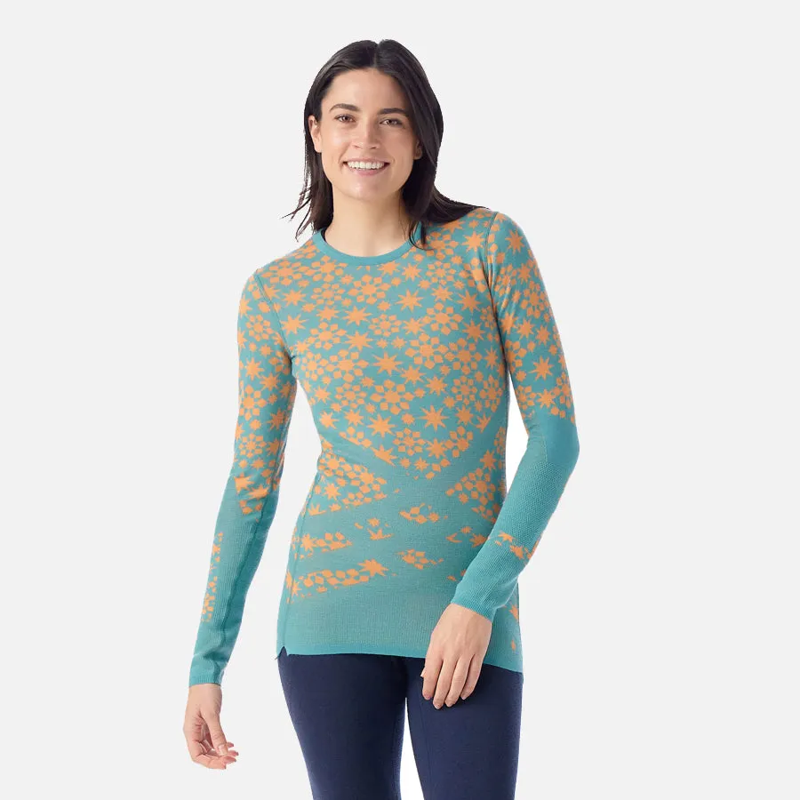 Women's Intraknit Thermal Merino Base Layer Pattern Crew