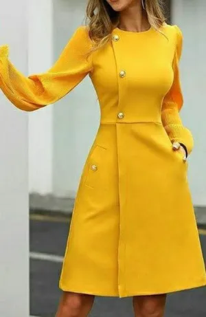 Yellow the dirty fellow Business Suit formal Dress