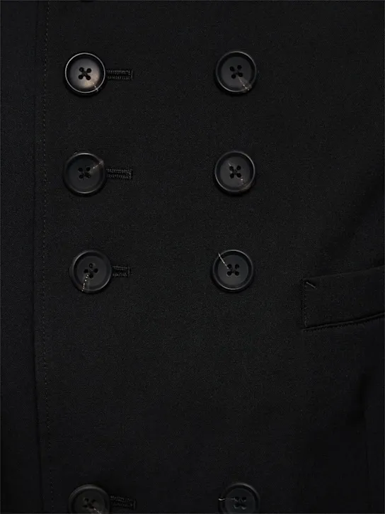 Yohji Yamamoto   Double breasted wool long coat 