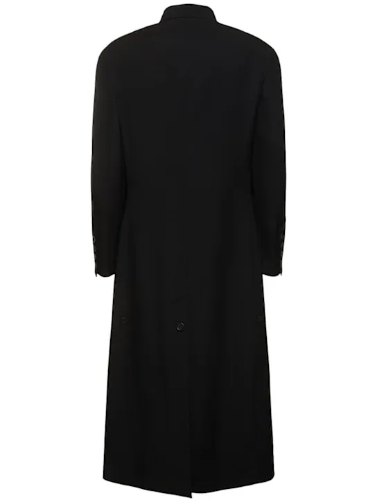 Yohji Yamamoto   Double breasted wool long coat 