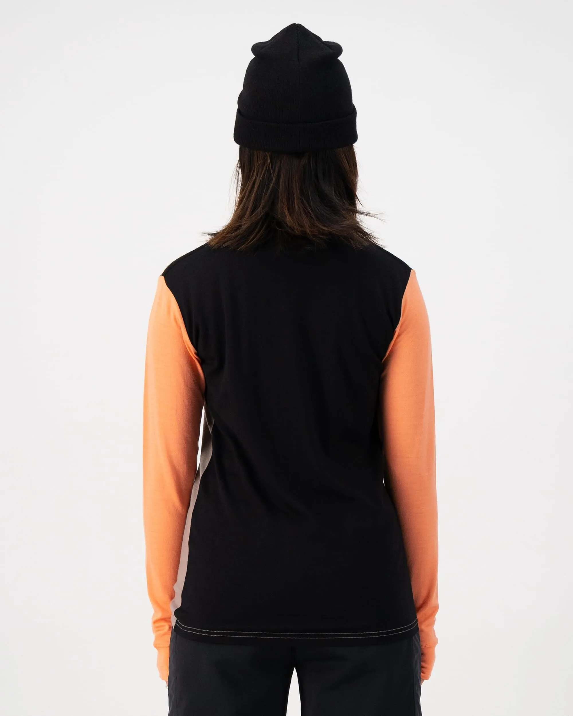 Yotei Merino Long Sleeve - Punch / Cinder / Black