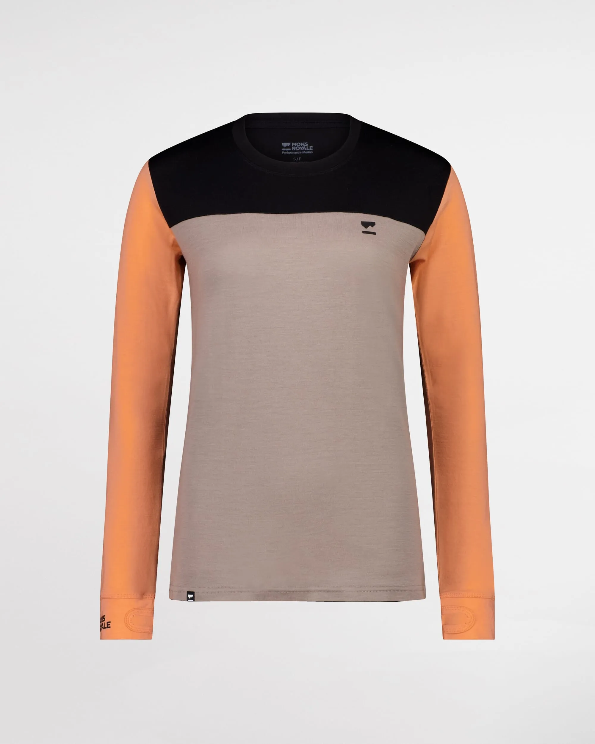 Yotei Merino Long Sleeve - Punch / Cinder / Black